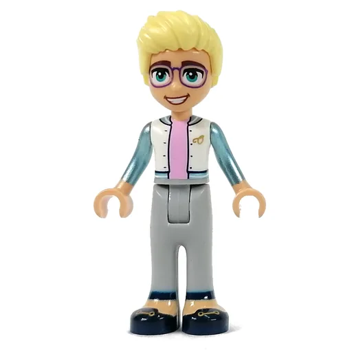 Olly (White Top with Metal Blue Arms, Light Bluish Grey Pants)