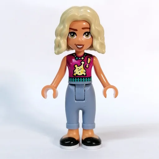 Nova (Magenta Top, Sand Blue Pants)