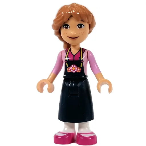 Fiona (Bright Pink Shirt, Dark Blue Apron)