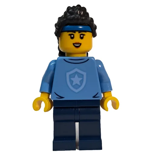 Police Officer (Sweater with Police Badge, Black Hair, Blue Hairband)