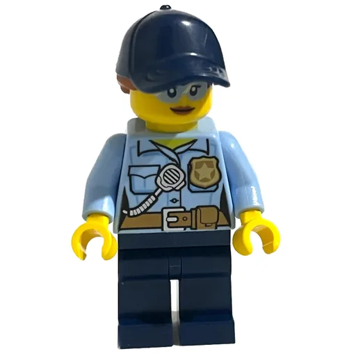 Police Officer (Bright Light Blue Shirt, Dark Blue Legs and Cap)