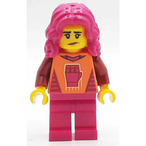 Gamer (Orange Top, Magenta Legs and Hair)