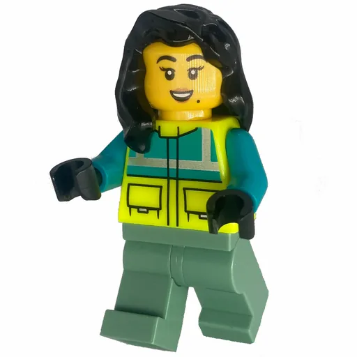 Paramedic (Vibrant Yellow Safety Jacket, Sand Green Legs)