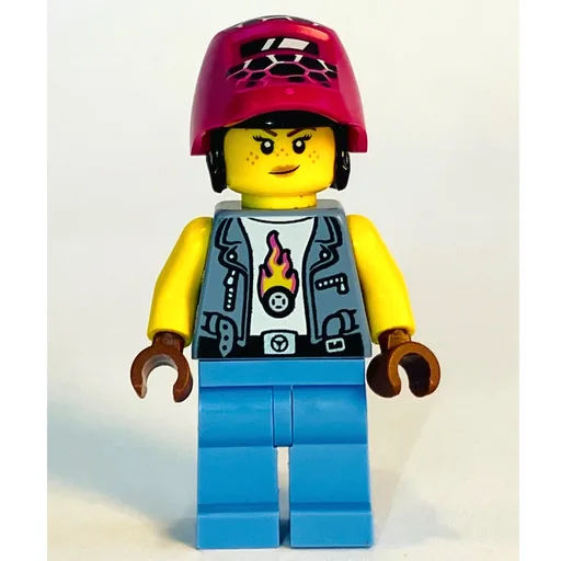 Mech Max (Sand Blue Vest, Medium Blue Legs, Magenta Hair)