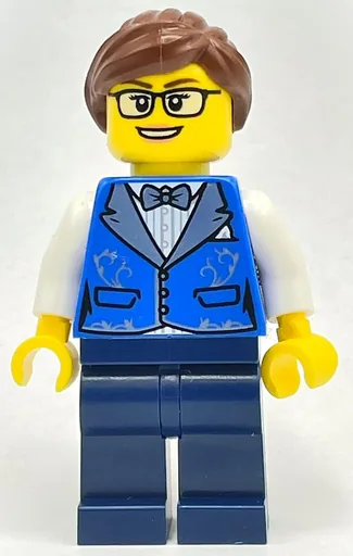 Drummer (Blue Torso, Dark Blue Legs, Reddish Brown Hair)