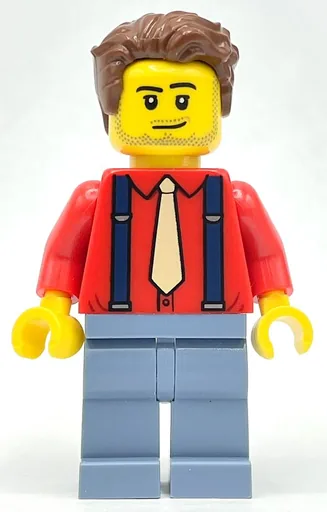 Tailor (Red Torso, Sand Blue Legs, Reddish Brown Hair)