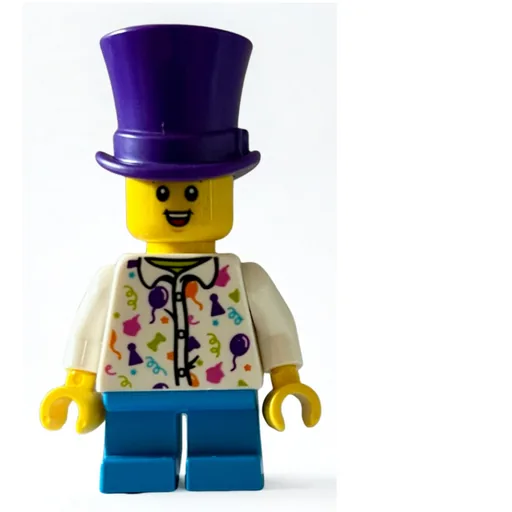 Boy (White Shirt with Balloons, Dark Purple Top Hat)