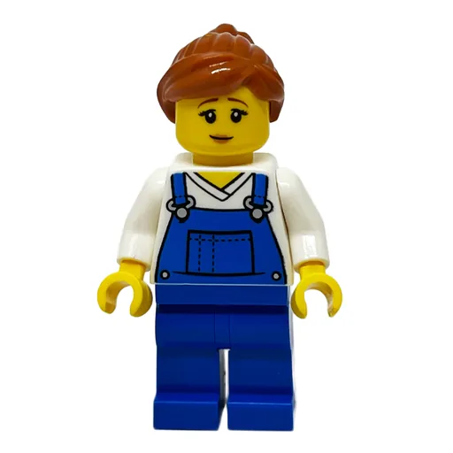 White Torso (Blue Overall, Dark Orange Hair)