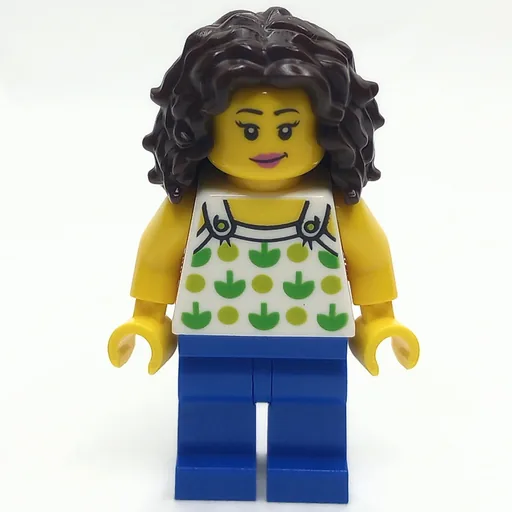 White Torso (Apples, Blue Legs, Dark Brown Hair)