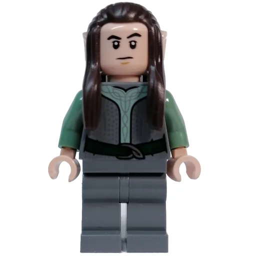 Elf (Dark Bluish Grey Torso, Legs, Dark Brown Hair)