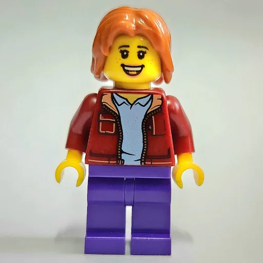 Dark Red Torso (Dark Purple Legs, Dark Orange Hair)