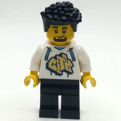 Man (White Hoodie, Black Legs)