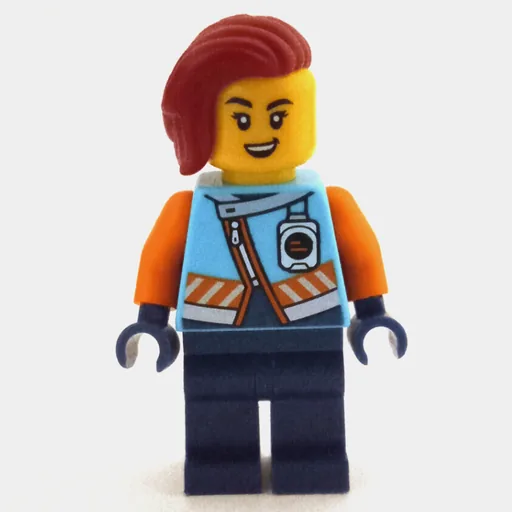 Ocean Explorer (Iris Icicle, Medium Azure and Dark Blue Suit, Dark Red Hair)