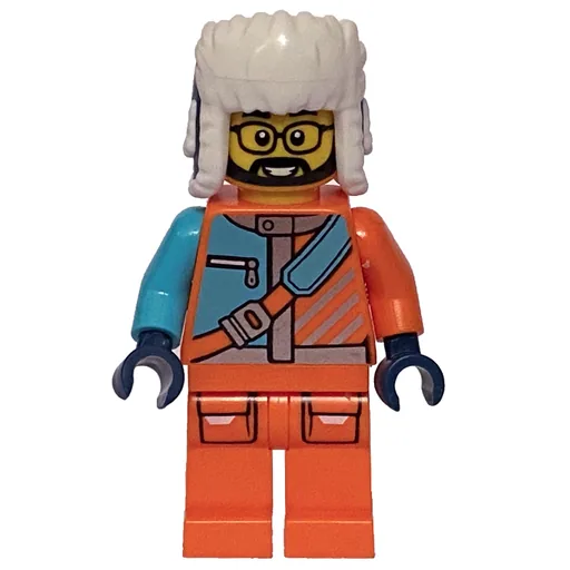 Arctic Explorer (STEVEGOESNORTH, Orange Suit, Dark Blue Ushanka Hat)
