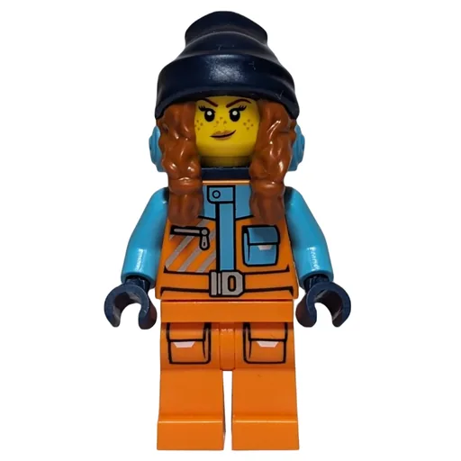 Arctic Explorer (Tina Tarantula, Orange Suit, Dark Blue Backpack and Beanie)