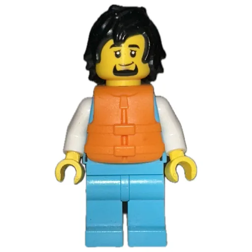Ocean Explorer (Medium Azure Suit, Orange Life Vest)