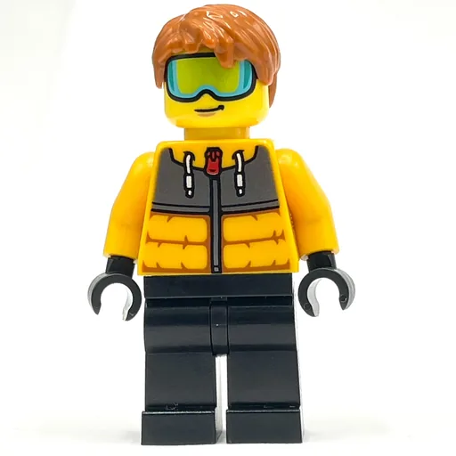 Snow Tuber (Bright Light Orange Jacket, Black Legs)