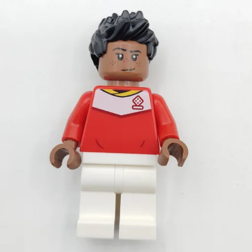 Soccer Fan (Red Soccer Jersey, Black Hair)