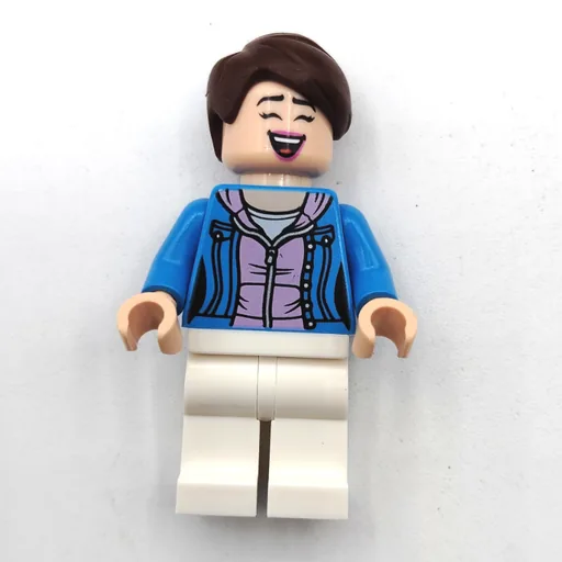 Soccer Fan (Dark Azure Jacket, Reddish Brown Hair)