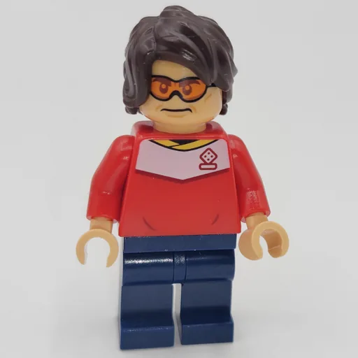Soccer Fan (Red Soccer Jersey, Orange Glasses)