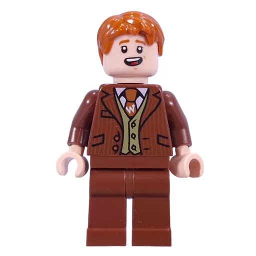 Fred Weasley in Reddish Brown Suit (Dark Orange Tie)