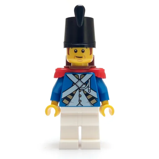 Soldier (Bluecoat) (Backpack, Red Epaulette, Reddish Brown Sideburns)