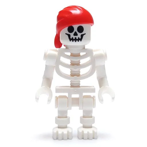Skeleton (Standard Face, Red Bandana Hat, Bent Arms)