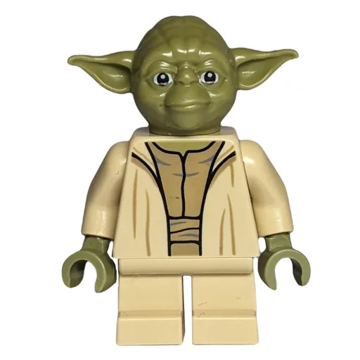Yoda (Olive Green Head, Dark Tan Undershirt, Thin Creases)