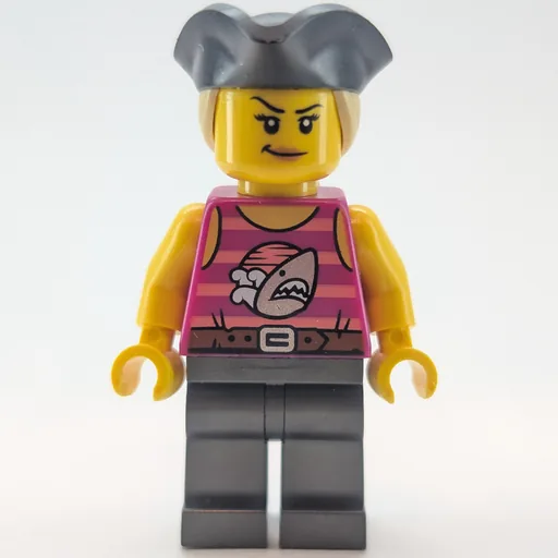 Race Driver (Magenta Torso, Pearl Titanium Legs, Black Pirate Hat)