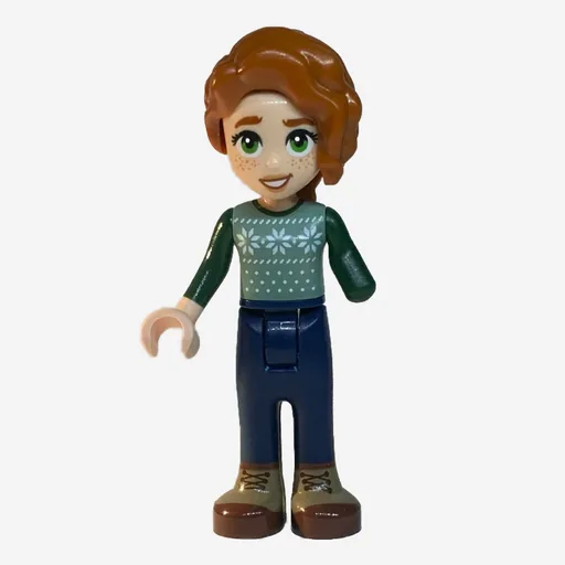 Autumn (Sand Green Sweater, Dark Blue Pants)