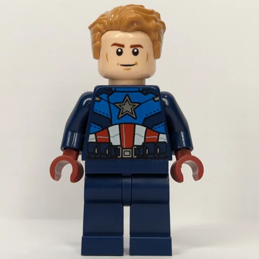 Captain America with Dark Blue Suit (Hair)