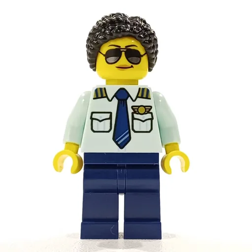 Pilot (Black Hair and Sunglasses)