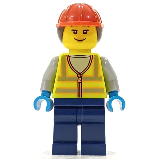 Ground Crew (Vibrant Yellow Safety Vest, Ponytail)