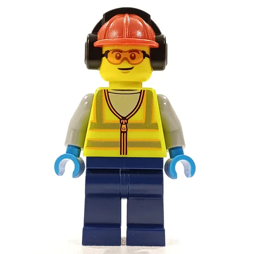 Ground Crew (Vibrant Yellow Safety Vest, Ear Defenders)