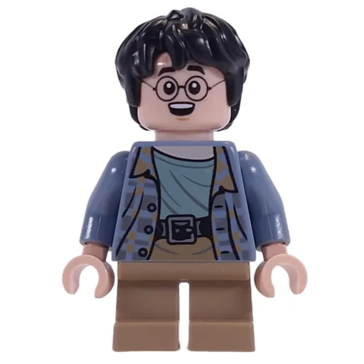 Harry Potter (Sand Blue Shirt, Short Dark Tan Legs, Excited)