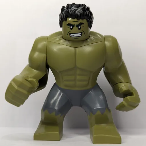 Hulk (Big Fig) (Black Hair, Removable Head, Sand Blue Pants, Smiling)