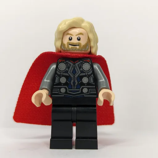 Thor (Tan Hair, Black Armor, Red Cape)