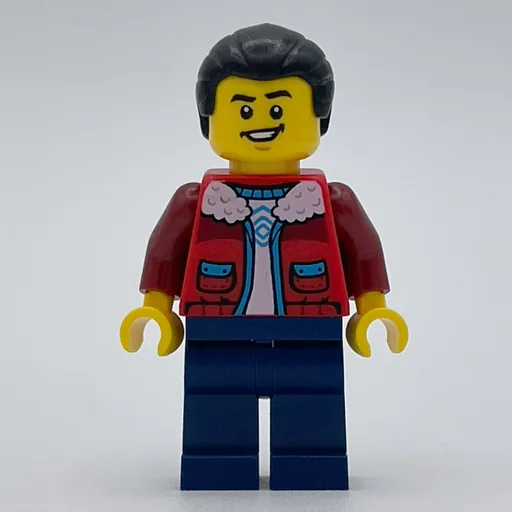 Man (Red Jacket, Dark Blue Legs, Black Hair)