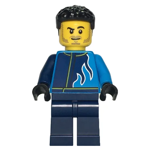 Race Driver (Dark Blue and Dark Azure Racing Suit)