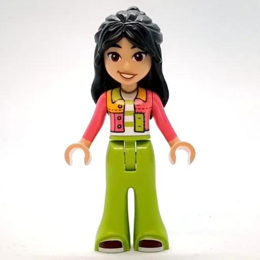 Liann (Lime and Coral Shirt, Lime Pants)