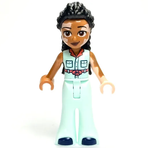 Jordin (White Shirt, Light Aqua Pants)