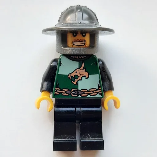 Dragon Knight (Dark Green, Wide Brim Helmet, Angry (Pearl Titanium))