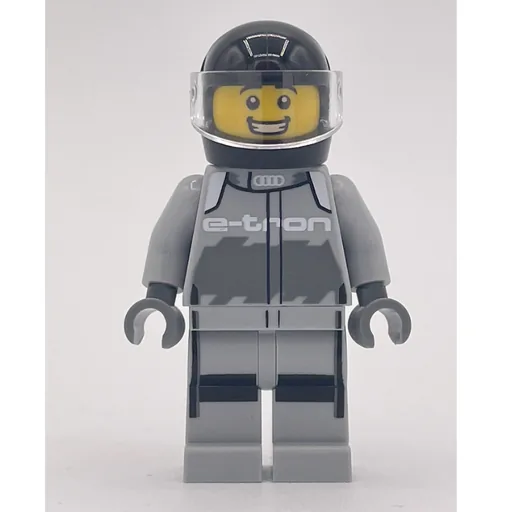 Race Driver (Light Bluish Grey Racing Suit, Black Helmet)