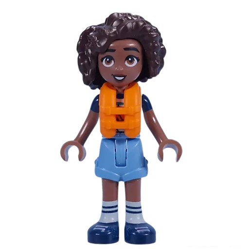 Aliya (Adventure Camp, Bright Light Blue Shorts, Life Vest)