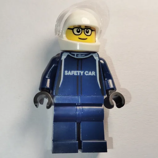 Race Driver (Dark Blue Suit, Aston Martin, White Helmet)