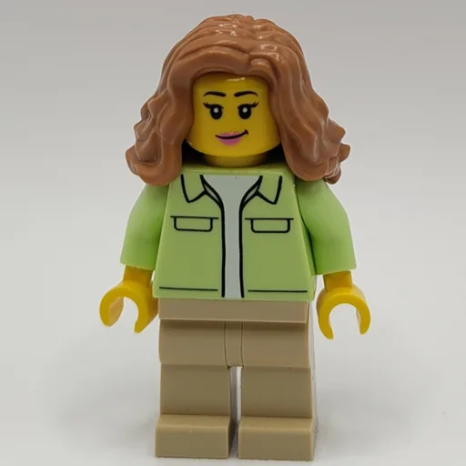 Yellowish Green Torso (Tan Legs, Medium Nougat Hair)