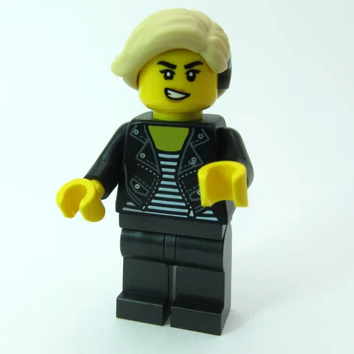 Woman (Black Jacket, Pearl Titanium Legs, Hearing Aid)