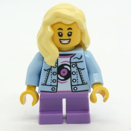 Girl (Bright Light Blue Jacket, Short Medium Lavender Legs)