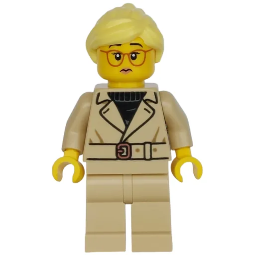 Woman (Tan Jacket and Legs, Glasses)