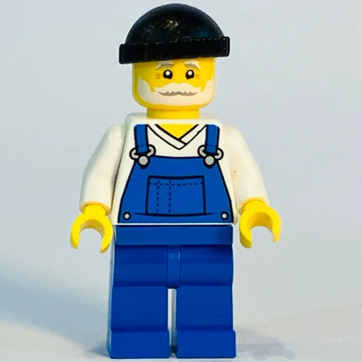 White Torso (Blue Overall, Black Cap)